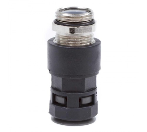 Муфта "труба-коробка" с герметичным уплотнением, с металлической резьбой, IP68, DN 12 мм, М20х1,5, полиамид, цвет черный  MARO-12M20N  DKC