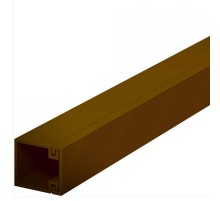 Мини-канал WDK с крышкой 20x20x2000 мм (высота борта 17 мм, крышка 17 мм) ПВХ коричневый  6025129  OBO Bettermann