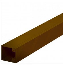 Мини-канал WDK с крышкой 20x20x2000 мм (высота борта 17 мм, крышка 17 мм) ПВХ коричневый  6025129  OBO Bettermann