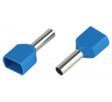 Наконечник-гильза ЭРА NO-225-143 (двойной) НШвИ(2) 2,5-10 с изолированным фланцем (упаковка 500 шт.)   Б0063943  ЭРА