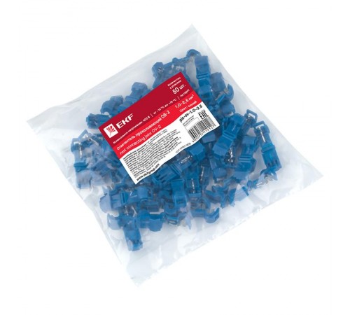 Ответвитель прокалывающий ОВ-2 1,0-2,5 мм2 синий (50 шт.) EKF PROxima  plc-ov-1.0-2.5  EKF