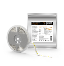 Лента светодиодная Elementary 2835/60-SMD 4.8W 12V DC теплый белый IP66 (ZIP Bag 5м)  356000105  Gauss