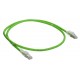 ITK Коммутационный шнур кат.6A S/FTP 2м st. лент. замок зел.  PC02-C6ASL-2M-SC-RL  ITK