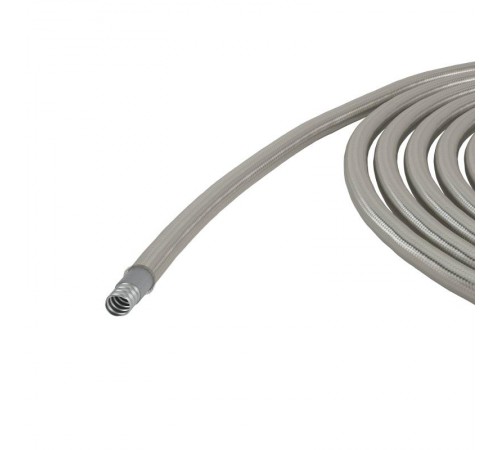 Металлорукав DN 15мм в гладкой SEBS изоляции и оплетке из нержавеющей стали, Dвн 15,5 мм, Dнар 21,0, 50 м  607STX016  DKC