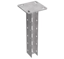 Стойка двойная потолочная для средних нагрузок 35х30х1800 пятка 120х120  PR08.3632  Промрукав