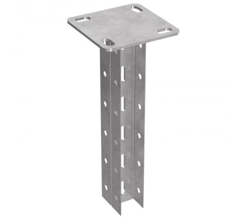 Стойка двойная потолочная для средних нагрузок 35х30х1800 пятка 120х120  PR08.3632  Промрукав