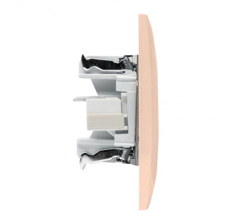 Валенсия розетка компьютерная RJ-45 2-местная кремовая EKF PROxima   EWK02-035-20   EKF