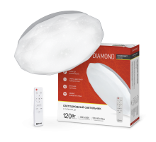 Светильник светодиодный COMFORT DIAMOND 120Вт 230В 3000-6500K 9600Лм 500x80мм с пультом ДУ  4690612035055  IN HOME