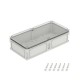 Корпус пластиковый RAM box IP67 600х300х160 мм (высота крышки 35) стенка с выбивными фланцами прозрачная крышка  563311  DKC