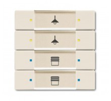 6127/02-82-500 Сенсор 4/8-кл. многофункциональный, слоновая кость  6117-0-0233  2CKA006117A0233  ABB