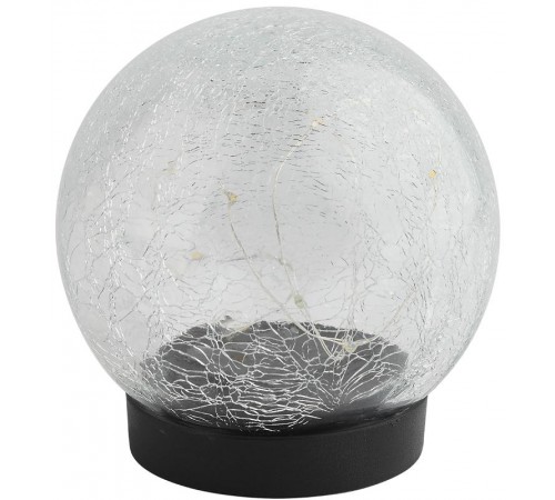 Cветильник садовый декоративный Шар на солнечной батарее, ERASF012-24 15 LED 15 cм  Б0044232  ЭРА