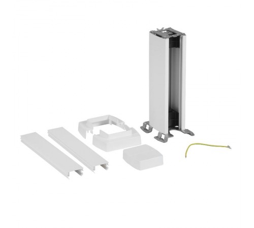 Snap-On мини-колонна алюминиевая с крышкой из пластика 1 секция, высота 0,3 метра, цвет белый  653000  Legrand