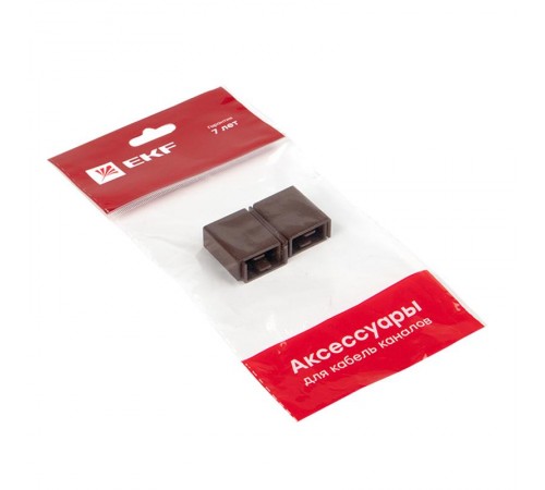 Соединитель (20х10) (4 шт) Plast EKF PROxima  под темное дерево    cond-20-10x4   EKF 
