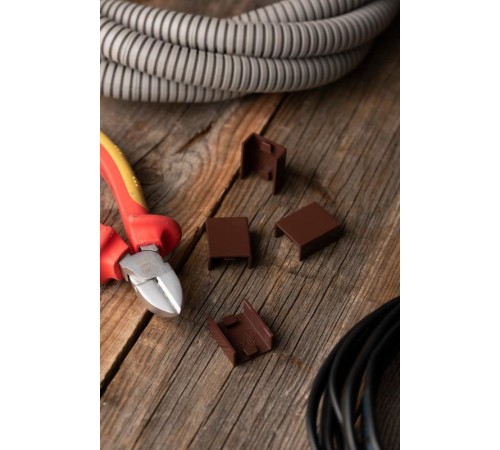 Соединитель (20х10) (4 шт) Plast EKF PROxima  под темное дерево    cond-20-10x4   EKF 