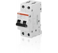 Выключатель автоматический двухполюсный S202M UC 15А K 10кА (S202M K15UC)  2CDS272061R0457  ABB