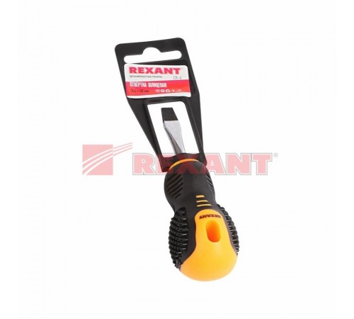 Отвертка шлицевая SL 6х40 мм, двухкомпонентная рукоятка  12-4725  REXANT