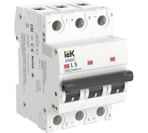 ARMAT Авт. выкл. M06N-DC 3P L 5А IEK  AR-M06N-3-L005DC  IEK