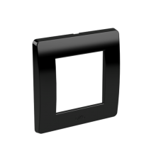 Рамка на 2 модуля (1-местная). черная. RAL7016  75010B  DKC