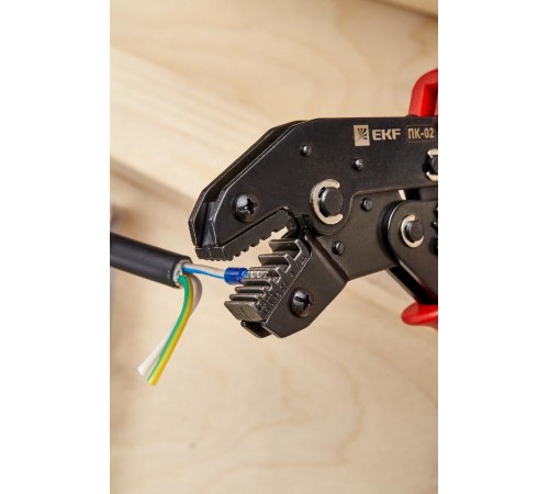 Пресс-клещи ПК-02 ( 0.25-6.0 мм2 НШвИ НШв) EKF Master   pk-02-mas   EKF