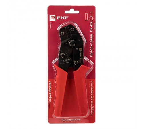 Пресс-клещи ПК-02 ( 0.25-6.0 мм2 НШвИ НШв) EKF Master   pk-02-mas   EKF