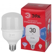 Лампа светодиодная  RED LINE LED POWER T80-30W-6500-E27 R  30Вт колокол холодный белый свет   Б0063866  ЭРА