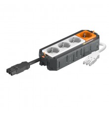 Рамка 4-модульная с розетками 3 белые, 1 оранжевая, 16А, 250В, 2К+З, штекер WINSTA MIDI  7404622  OBO Bettermann