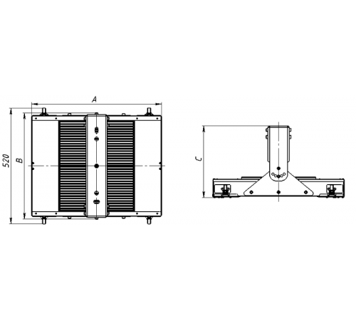 Светильник светодиодный ROADTUNNEL LED/B 160W DA 740 SL  1767000050  Световые Технологии