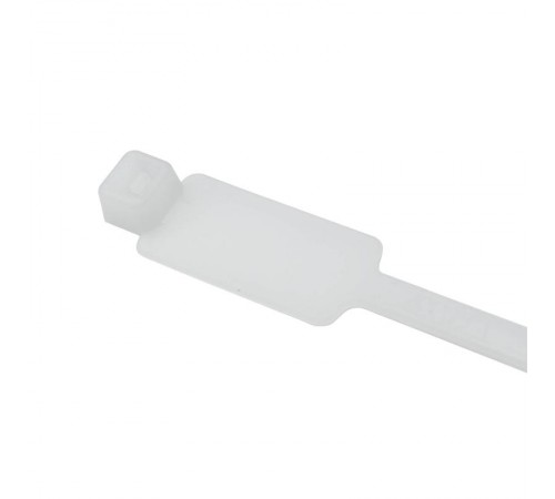 Хомут P6.6 маркировочный, белый 4,8x300, вертикальная табличка под замком 27x12,9  252270SR-M  DKC