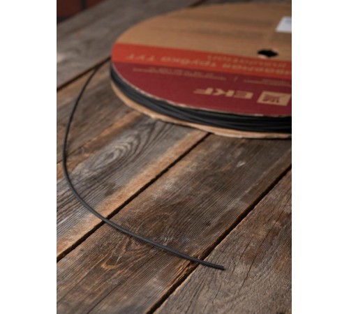 Термоусаживаемая трубка ТУТ нг 3/1,5 черная рулон PROxima  tut-3-b  EKF