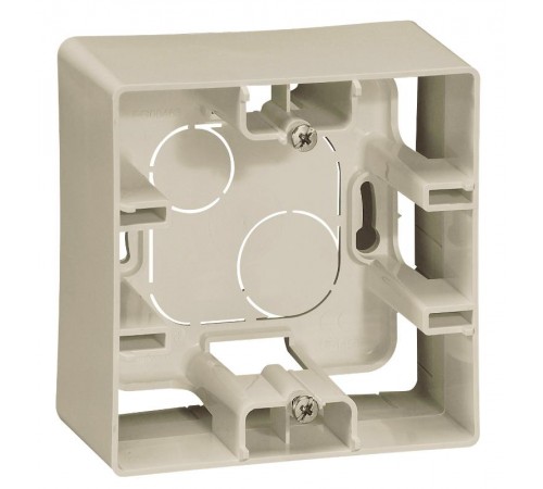 Etika Слоновая кость Коробка 1-ая накладной монтаж  672520  Legrand