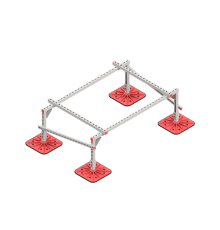 Опорная конструкция для установки оборудования TECHNORAPTOR FOOT 1500х1000 тип 1  KM-TR-F-SSEI-1500-1000-1  КМ - профиль
