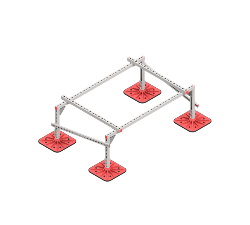 Опорная конструкция для установки оборудования TECHNORAPTOR FOOT 1500х1000 тип 1 HD  KM-TR-F-SSEI-1500-1000-1 HD  КМ - профиль