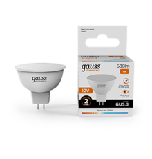 Лампа светодиодная   Elementary MR16 12V 9W 680lm 3000K GU5.3 LED 1/10/100  11519  Gauss
