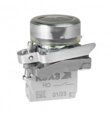 Кнопка КМЕ4210мС-черный-1но+0нз-цилиндр-IP65 284284  КЭАЗ