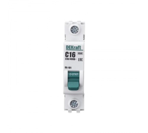 Выключатель автоматический  однополюсный ВА-101 16А C 4,5кА  11054DEK  DEKraft