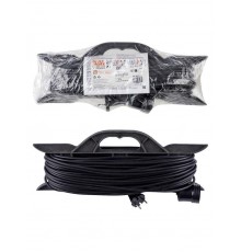 Удлинитель-шнур на рамке силовой народный ПВС 2200 Вт б/з, 50м, штепс. гнездо  SQ1307-0310  TDM