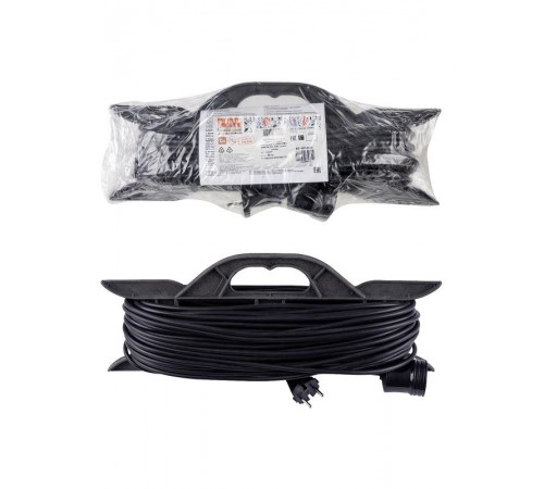 Удлинитель-шнур на рамке силовой народный ПВС 2200 Вт б/з, 50м, штепс. гнездо  SQ1307-0310  TDM