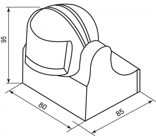 Датчик движения 1100W 12m 180° белый, SEN11/LX-39  22021  Feron