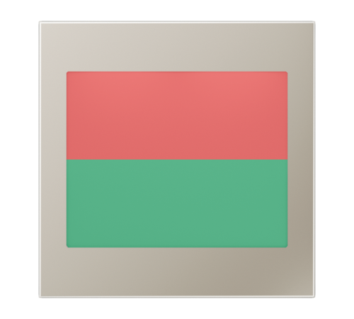 Крышка LED сигнального света для блока SV539LED; благородная сталь  ES2539-2LEDRG  Jung