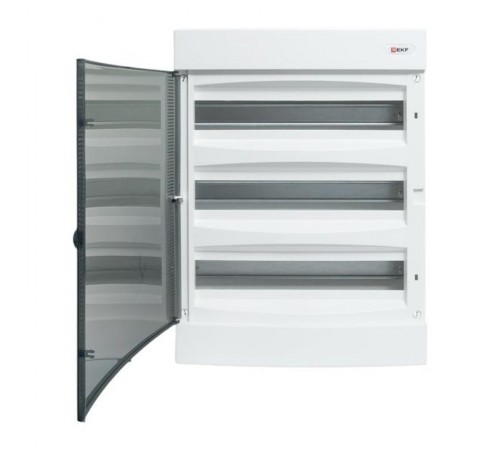 Щит распределительный навесной "Unix" прозрачная дверь 3х18 модулей IP41 EKF PROxima  ux-3x18-n  EKF