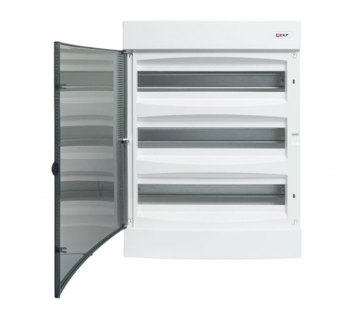 Щит распределительный навесной "Unix" прозрачная дверь 3х18 модулей IP41 EKF PROxima  ux-3x18-n  EKF