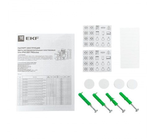 Щит комбинированный "Unix" прозрачная дверь (2х18 модулей + 1 монтажная плата) 4 габарит IP41 EKF PROxima  ux-2x18+1m-n  EKF