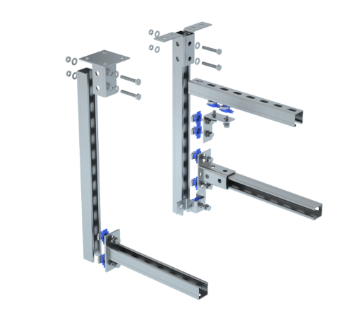 Гайка канальная с фиксатором М10 HD  GKF10 HD  КМ-профиль