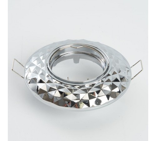 Светильник точечный встраиваемый под лампу DL6242 MR16 50W G5.3 "круг", хром  32680  FERON