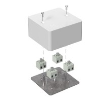 Коробка огнестойкая для кабель-канала Е15-Е120 85х85х45 IP42  8p, 2.5 мм.кв. 40-0460-FR2.5-8  Промрукав