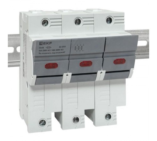Предохранитель-разъединитель DF 22х58 3Р (тип ПВЦ)   df223-e  EKF