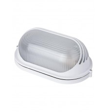 Светильник пылевлагозащищенный под лампу для ЖКХ НПБ1207 белый/овал ресничка 100Вт IP54  SQ0303-0057  TDM