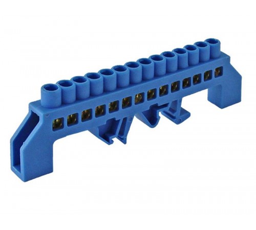 Шина N ноль в комбинированном DIN-изоляторе Стойка ШНИ-8х12-14-КС-С  YNN10-812-14DP-K07  IEK