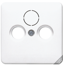 Крышка для SAT-TV-FM-розеток, фиксация винтом; термопласт; слоновая кость; CD500  561SAT  Jung