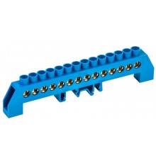 Шина N ноль в комбинированном DIN-изоляторе Стойка ШНИ-8х12-14-КС-С  YNN10-812-14DP-K07  IEK